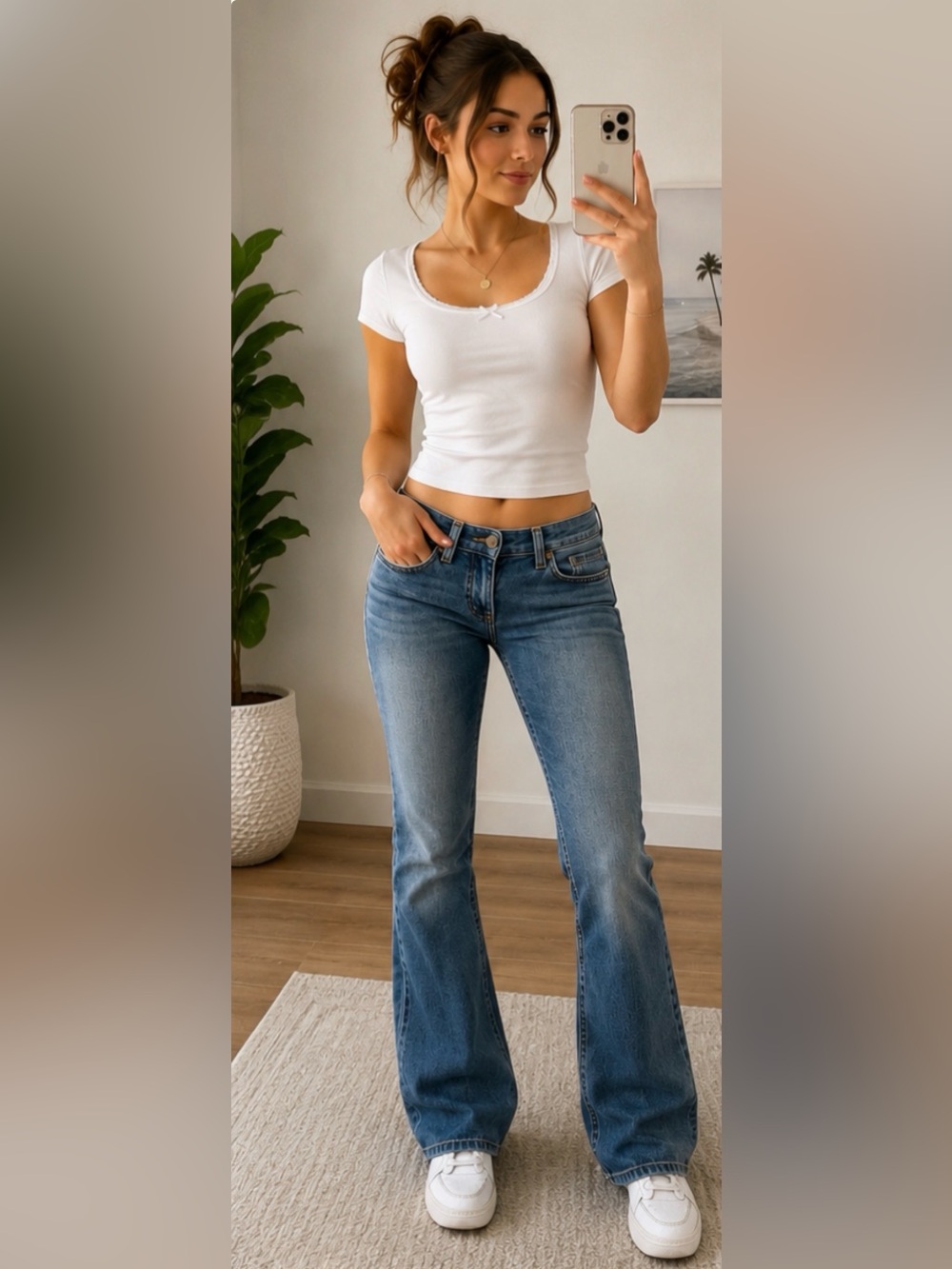 Old Navy Low Rise Boot Cut Stretch Jeans Medium Wash Size 1 Regular